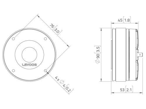 LAVOCE DF10.14 1 Kompressionstreiber, Ferrit