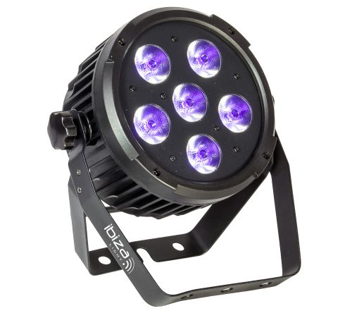 IBIZA PARLED606UV LED PAR Scheinwerfer UV 6x6 Watt schwarzlicht Disco Spot