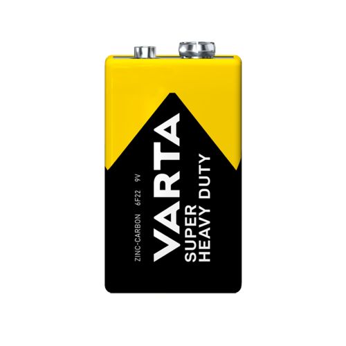 10x VARTA Super Heavy Duty 9V Batterie