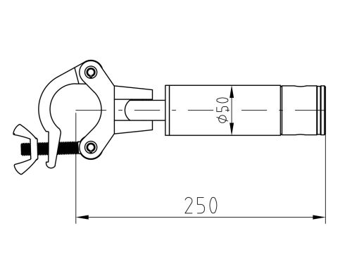 ALUTRUSS CORS-25 Cornerbrace 25cm Adapter