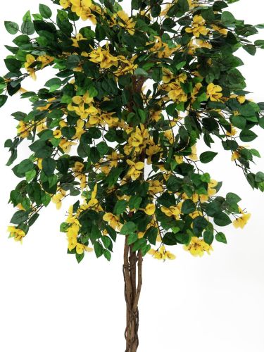 EUROPALMS Bougainvillea, Kunstpflanze, gelb, 150cm