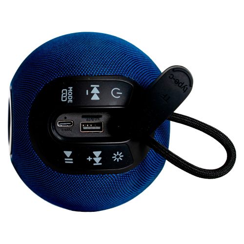 IBIZA BOOMY Akku LED Lautsprecher Box mit Bluetooth USB TWS Funktion