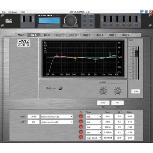 DAP Audio DCP-26 MKII digitale Frequenzweiche