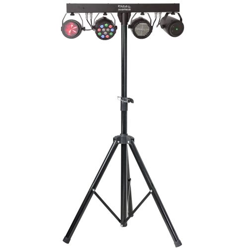 IBIZA DJLIGHT85 LED PARTYBAR spotlight Moonflower stroboscope incl. Tripod and remote control