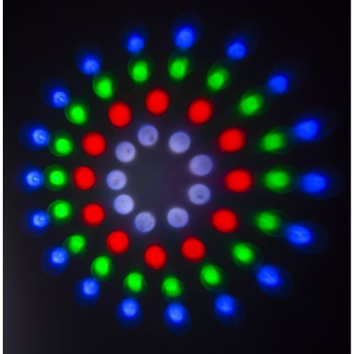 IBIZA DJLIGHT85 LED PARTYBAR Scheinwerfer Moonflower Stroboskop inkl. Stativ und Fernbedienung