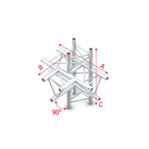 Milos Deco-22 Triangle truss - T-Cross + up/down 5-way