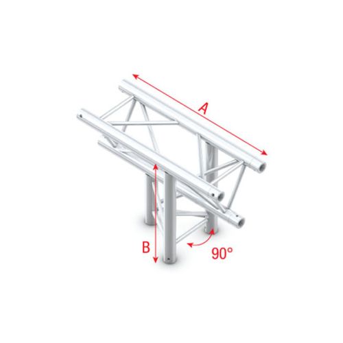 Milos Deco-22 Triangle truss - T-Cross up/down 3-way