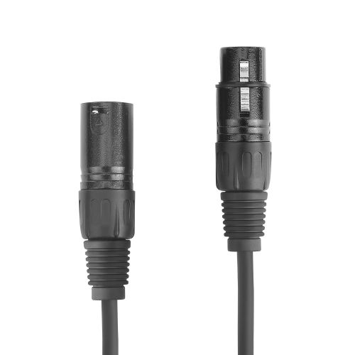 5x ETEC XLR Audio Kabel 5m Mikrofonkabel schwarz