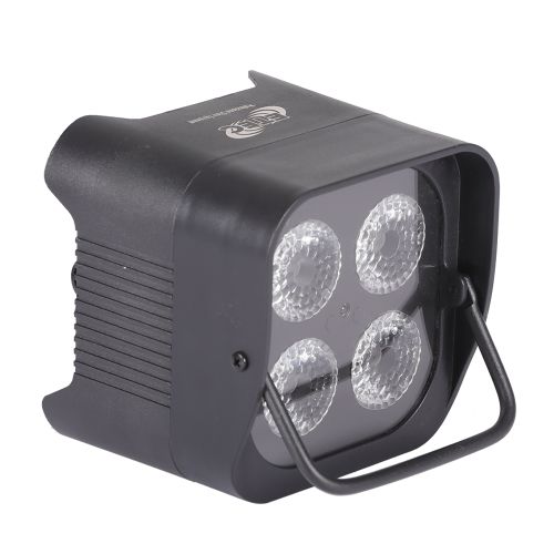 6x ETEC Akku LED Par Scheinwerfer E412 mit 4x12W RGBWA+UV Wireless DMX mit Transporttasche