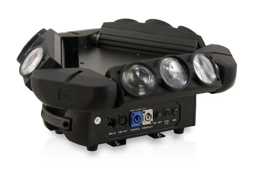 ETEC LED Kaos Triple Spyder Moving Head SET mit Flightcase