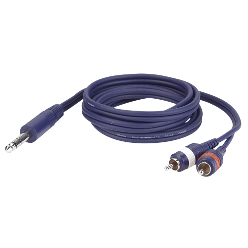 DAP Audio FL35 - Stereo Jack > 2 RCA Male L/R Kabel