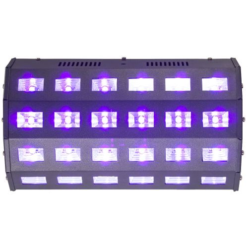 IBIZA LED-UV24 SCHWARZLICHT LED FLUTER 24x3 Watt