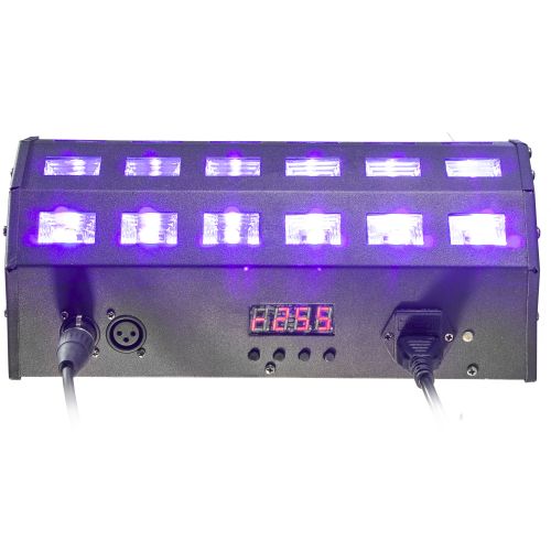 IBIZA LED-UV24 SCHWARZLICHT LED FLUTER 24x3 Watt