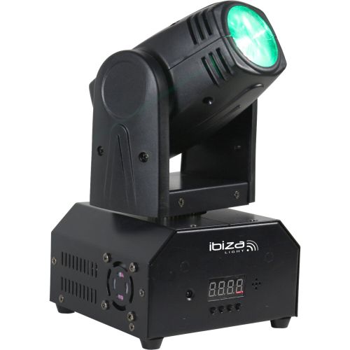 IBIZA LMH250-RC LED BEAM MOVING HEAD 10W RGBW MIT FERNBEDIENUNG