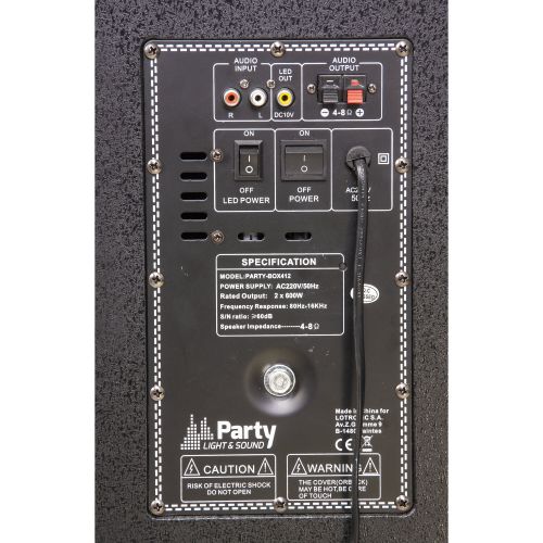 PARTY PARTY-BOX412 BESCHALLUNGSANLAGE MIT USB SD BLUETOOTH 1200 WATT