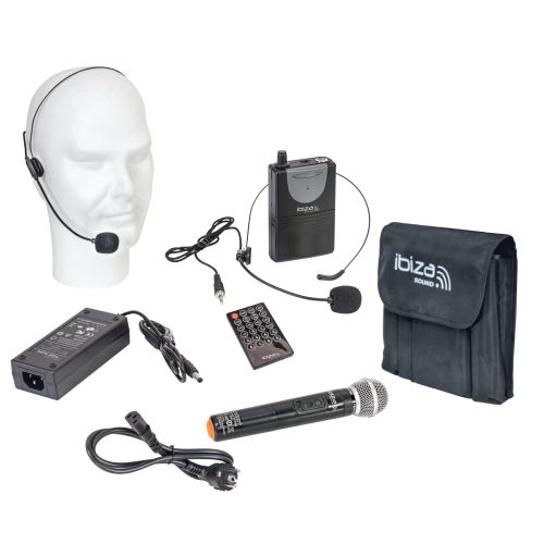 IBIZA PORT15VHF-MKII MOBILE AKKU BESCHALLUNGSANLAGE 15 inkl. Mikrofon und Headset