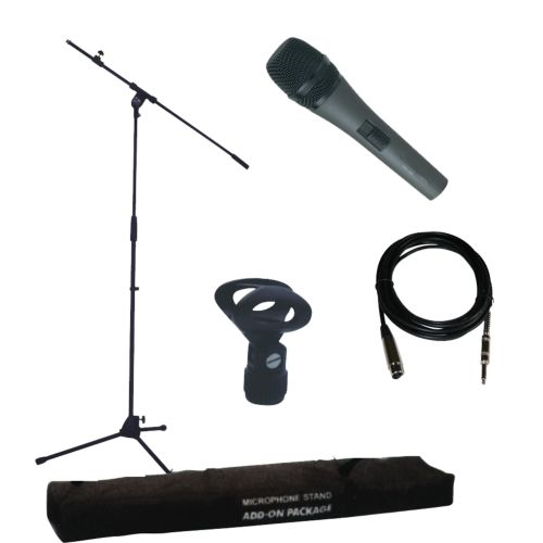 Ibiza Mikrofonset Kabelmikrofon mit Stativ und Kabel