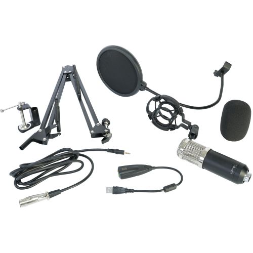 LTC STM200-PLUS USB KONDENSATOR-MIKROFON-SET Studio Streaming Podcast