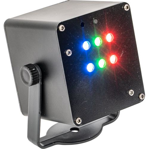 IBIZA TINYLED-RGB-STROBE AKKUBETRIEBENER 6 x 1W RGB LED STROBE EFFEKT
