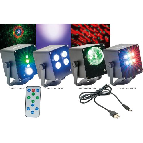 IBIZA TINYLED-RGB-WASH AKKUBETRIEBENER 4 x 3W RGB LED Scheinwerfer