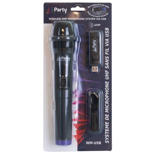 PARTY WM-​USB UHF Funkmikrofon Handsender USB Empfänger