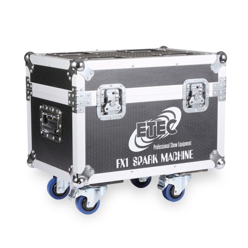 ETEC FX1 SPARK MACHINE mit Flightcase und Spark Granulat