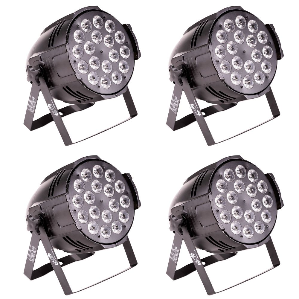 ETEC LED PAR 64 18x10W RGBWA 5in1 Scheinwerfer Floorspot 